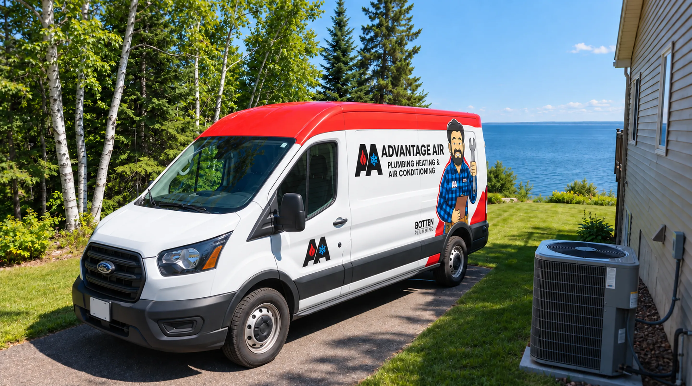 Advantage Air van in a Twin Ports neighborhood